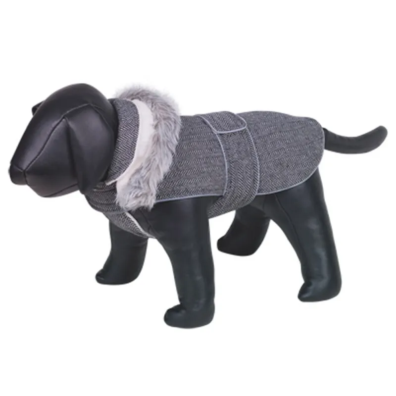 Manteau Grisa gris pour chien – Doudoune chaude et ajustable - Ducatillon