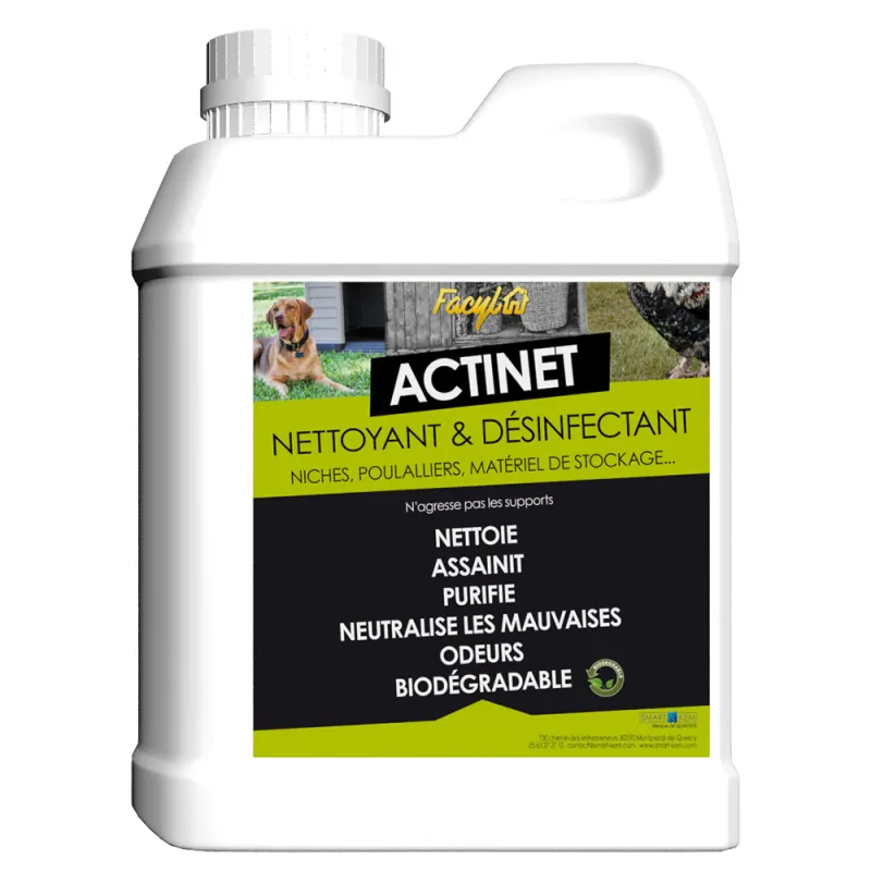 Nettoyant désinfectant Biodégradable Actinet 5L - Ducatillon