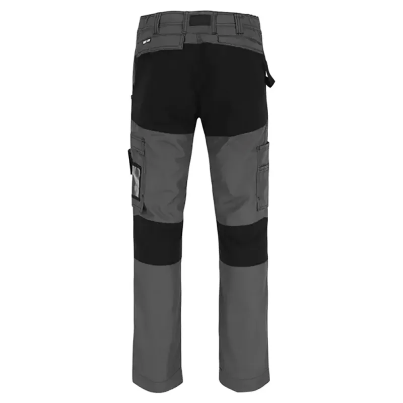 Pantalon de travail homme Hector Herock - Poches multiples - Extensible 4 directions - Noir/Charbon - Taille 54