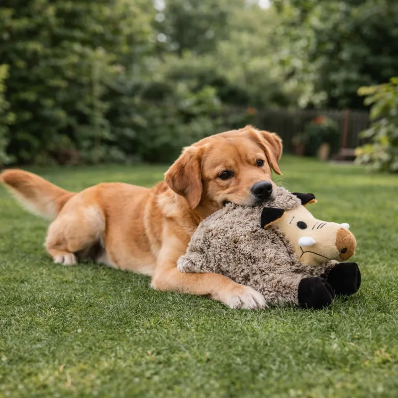 Jeu peluche pour chien Sanglier 25 cm - Ducatillon