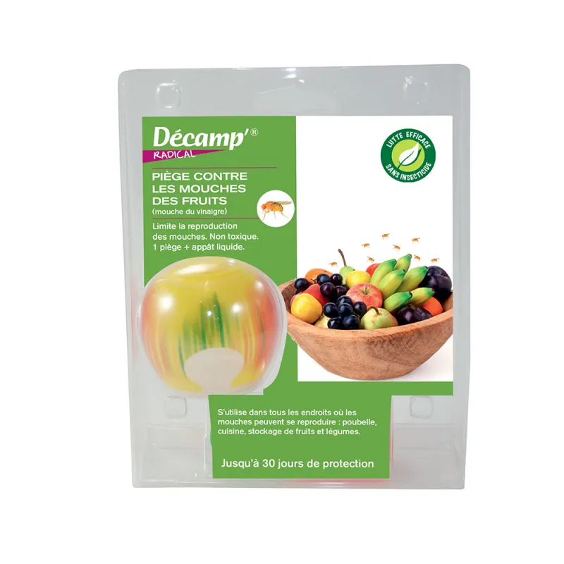 Piège contre les mouches à fruits forme pomme 1 mois - Ducatillon