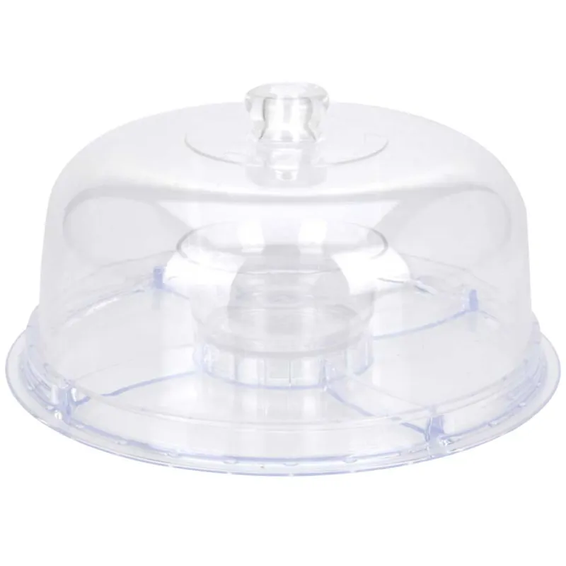 Plateau de service avec couvercle Ø30,5cm H20cm 890g - Ducatillon
