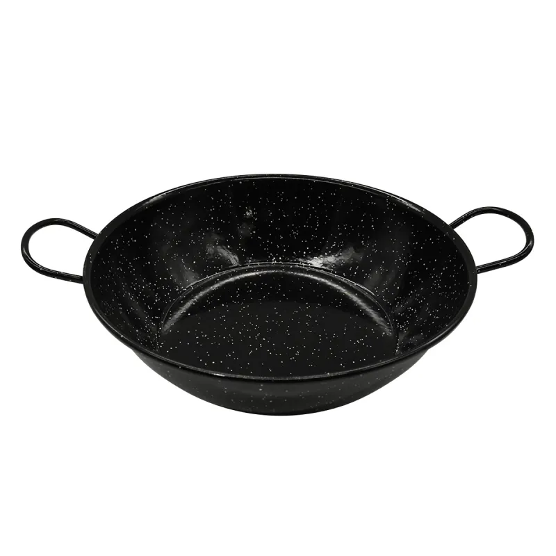 Poêle profonde émaillés poignées acier laminé Ø30cm - Ducatillon