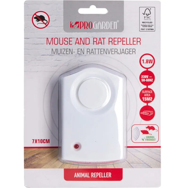 Répulsif à ultrasons pour rats et souris - Couverture 15 m² - Ducatillon