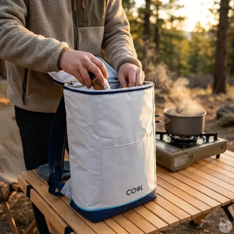 Sac à dos isotherme gris 25L - Polyester résistant et confort ergonomique - Ducatillon