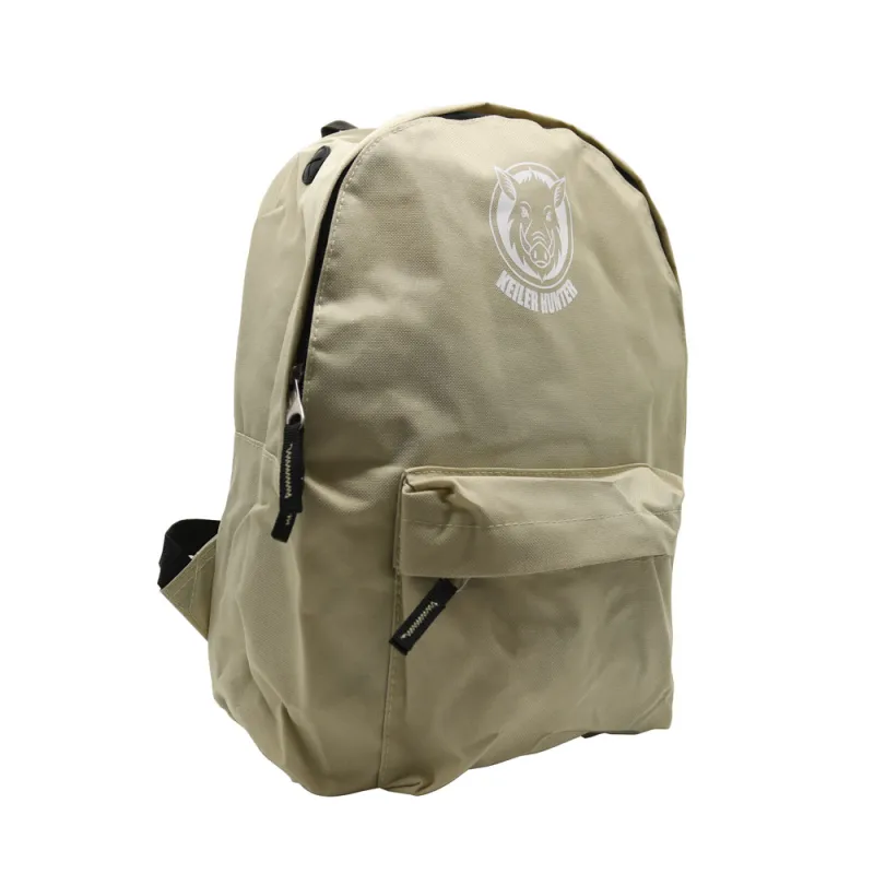 Sac à dos Keiler Hunter polyester bretelles beige logo 3 - Ducatillon
