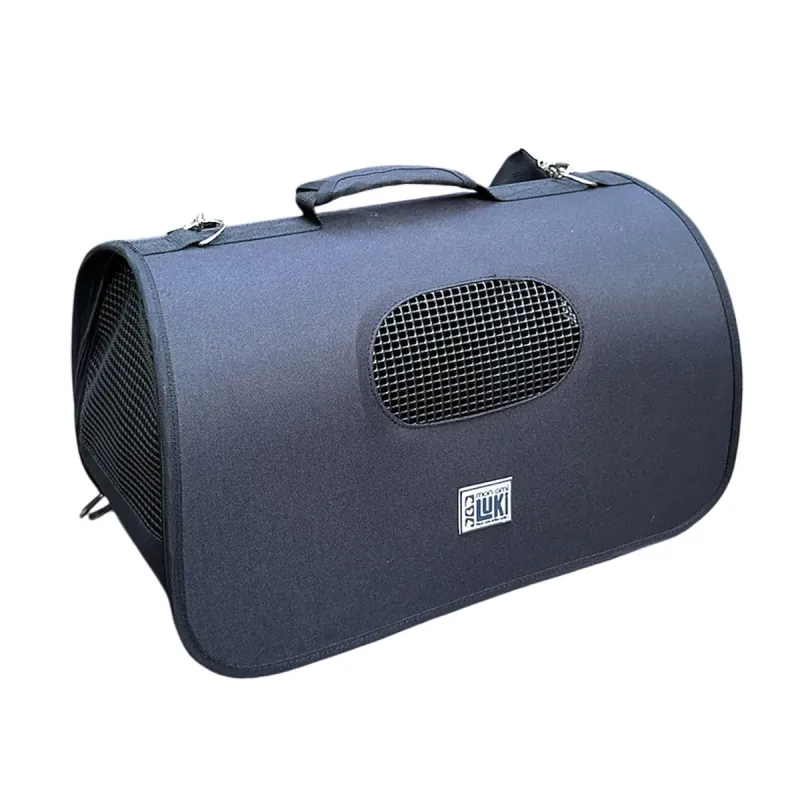 Sac de transport chien tunnel noir 47x25x27cm - Ducatillon