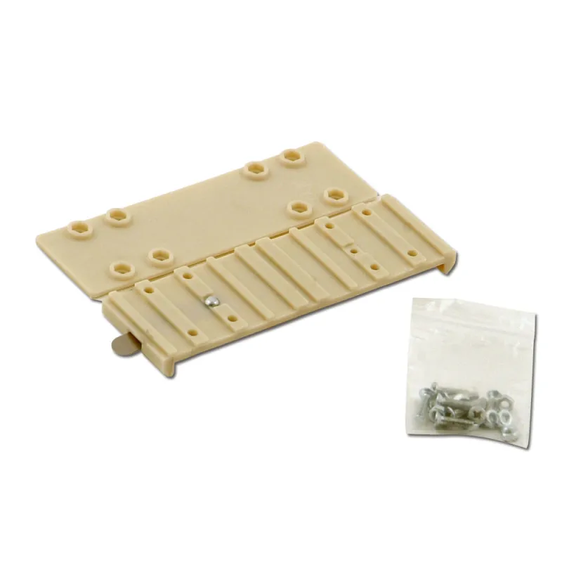 Set de fixation grillage pour mangeoire fibre de verre blanc - Olba