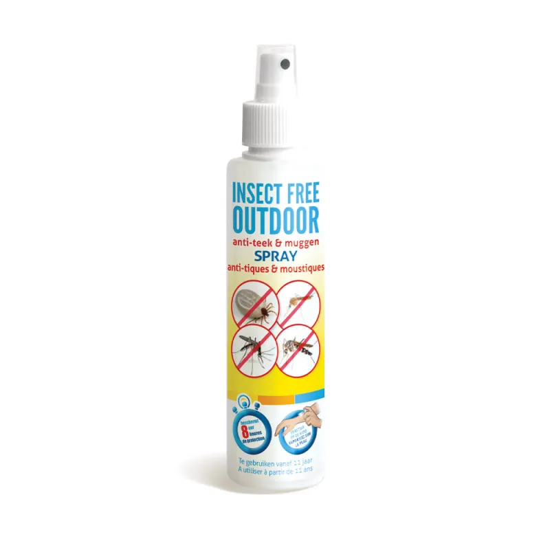 Spray anti-tiques et anti-moustiques BSI pour adulte 200ml - Adulte