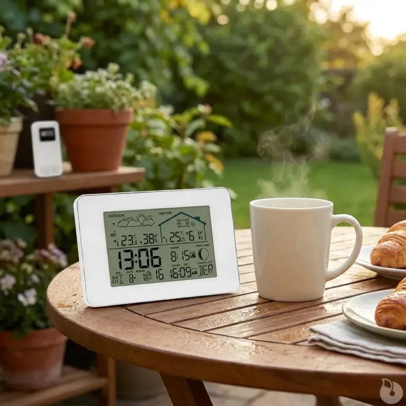 Station météo avec sonde extérieure Thermomètre hygromètre - Ducatillon