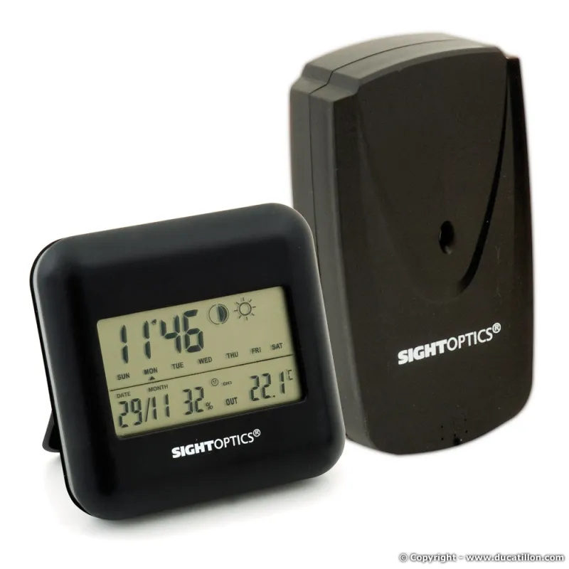 Station Météo sans fil + sonde supplémentaire - Ducatillon