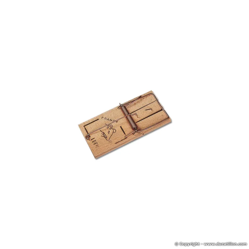 Tapette à souris en bois 4,8 X 9,7 cm - Ducatillon