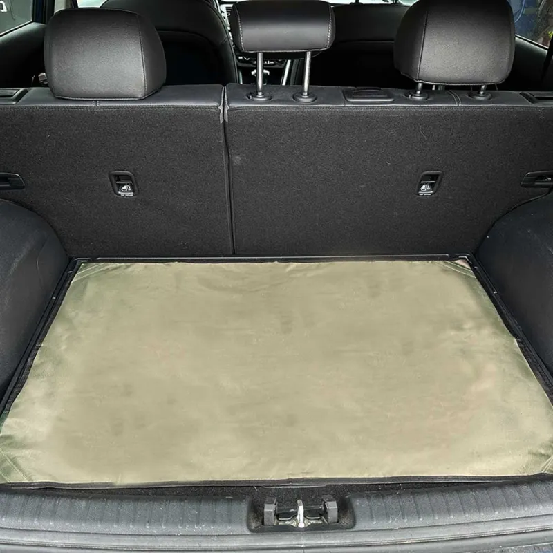 Tapis Protection coffre voiture contour renforcé 70 X 100cm - Ducatillon