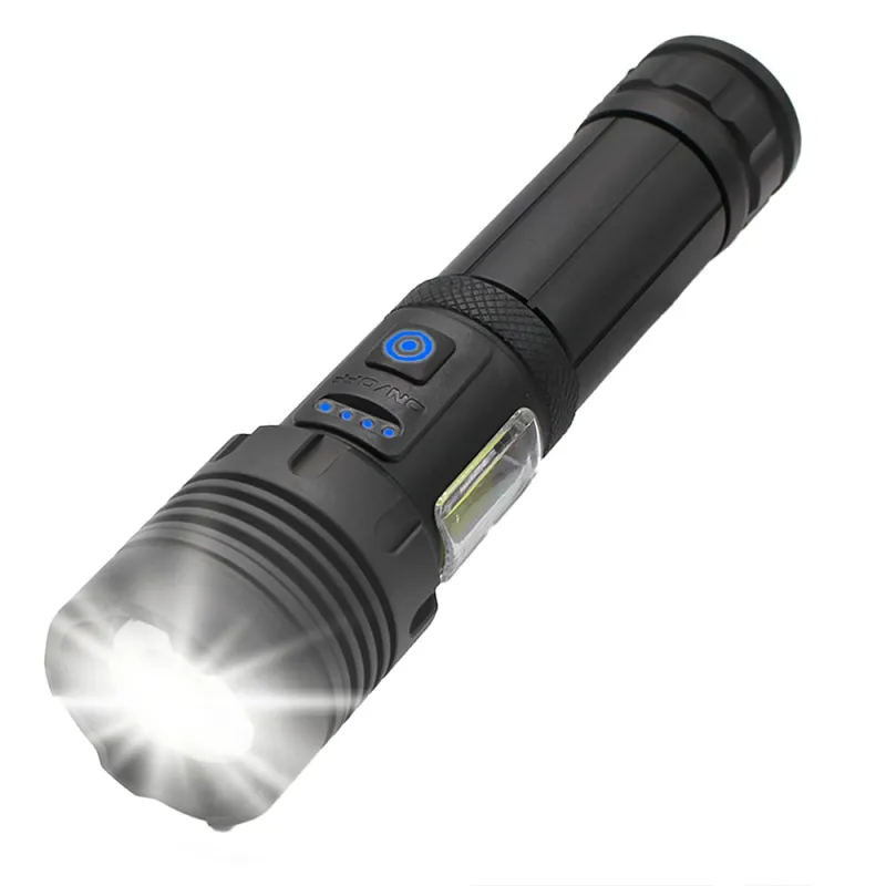 Torche Bright 2000 lumens 3 niveaux d'intensité en alliage d'alu - Ducatillon