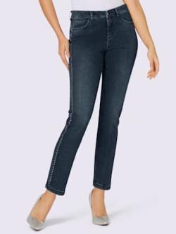 Jean 5 poches coupe 5 poches, couleur bleu, taille 54, marque Creation L - helline