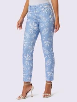 Jean 5 poches 72% coton, couleur bleu, taille 38, marque Creation L - helline
