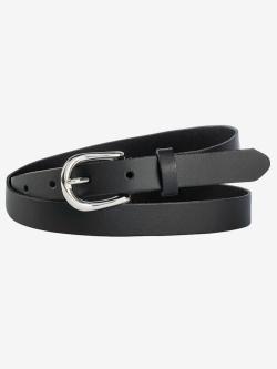 Ceinture en cuir, couleur : gris foncé uni, taille 135, marque Sheego, 100% cuir - helline