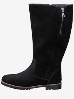 Bottes pour jambe large, XL, couleur : noir uni, taille 37, marque Sheego, 100% cuir - helline