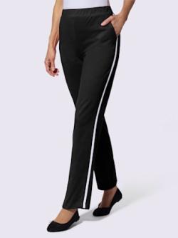 Pantalon de loisirs jersey fin, coleur noir - HELLINE