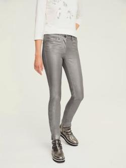 Pantalon coupe skinny tendance, coleur graphite - HELLINE