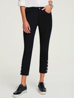 Pantalon push-up coupe skinny, coleur noir - HELLINE