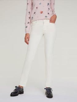 Pantalon velours coupe droite, couleur couleur ivoire, taille 40, marque Linea Tesini - helline