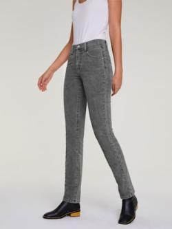 Pantalon velours coupe droite, couleur gris, taille 42, marque Linea Tesini - helline