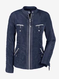 Blazer élégant à col montant, coleur marine - HELLINE