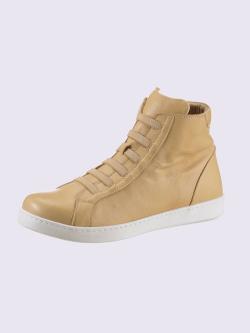 Bottine courte cuir nappa de vache, couleur marron, taille 40 - helline