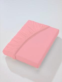Drap-housse élasthanne : tenue infroissable, couleur rose, taille 1 pièce 90x190 - 100x220 cm, marque wäschepur - helline
