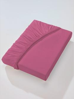 Drap-housse très extensible, coleur mûre - HELLINE