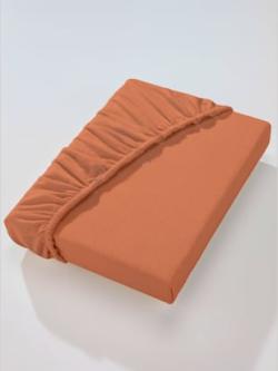 Drap-housse chaud et moelleux, coleur caramel - HELLINE