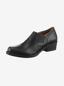 Bottine courte cuir nappa de vache, couleur noir, taille 37 - helline