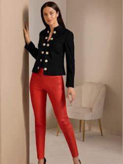 Blazer laine/polyester 20% laine, couleur noir - HELLINE