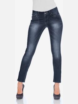 Jean skinny coupe skinny tendance, couleur bleu, taille 50, marque Linea Tesini - helline
