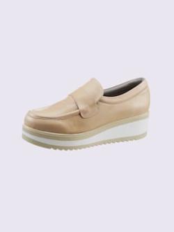 Trotteurs cuir nappa de vache, couleur marron, taille 37 - helline