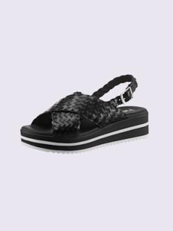 Sandales de fabrication espagnole, couleur noir, taille 37 - helline