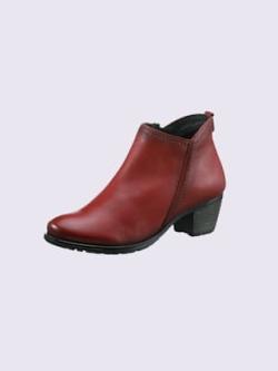 Bottines de fabrication portugaise, rouge moyen uni, taille 37 - helline