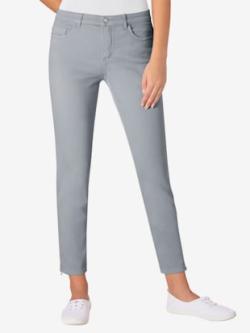 Jean stretch coupe féminine, couleur gris, taille 38, marque Creation L - helline