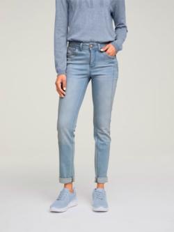 Jean skinny coupe skinny tendance, couleur bleu, taille 42, marque Rick Cardona - helline