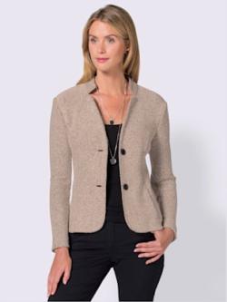 Blazer doux au col montant, coleur rose - HELLINE