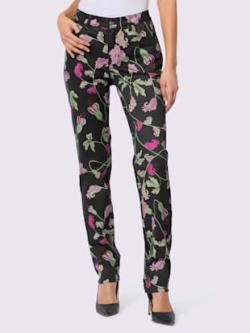 Pantalon 5 poches 55% lyocell, couleur noir, taille 44, marque Creation L - helline