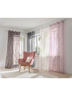 Rideaux 4 longueurs disponibles, Œillets, couleur : violet clair uni, taille 245x140 cm, marque helline home, 75% viscose;25% polyester - helline