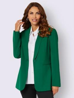 Blazer mélange de matières facile d'entretien, couleur vert, taille 50, marque Fair Lady - helline