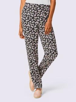 Pantalon mélange de modal doux, couleur noir, taille 40, marque CREATION L PREMIUM - helline
