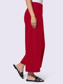 Pantalon large qualité tissée, couleur rouge, taille 42, marque Rick Cardona - helline