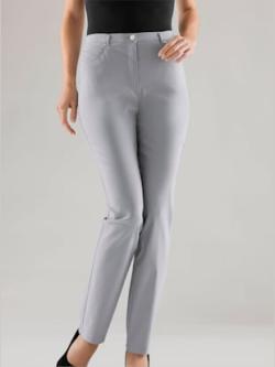 Pantalon féminin à coupe 5 poches classique, couleur gris, taille 38, marque Stehmann Comfort line - helline