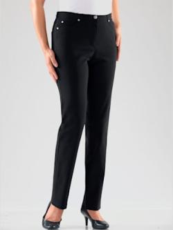 Pantalon féminin à coupe 5 poches classique, couleur bleu, taille 56, marque Stehmann Comfort line - helline
