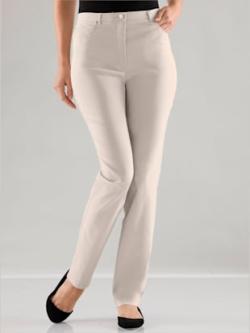 Pantalon féminin à coupe 5 poches classique, couleur gris, taille 56, marque Stehmann Comfort line - helline