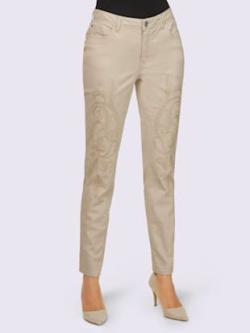 Jean 96% coton, coleur sable - HELLINE